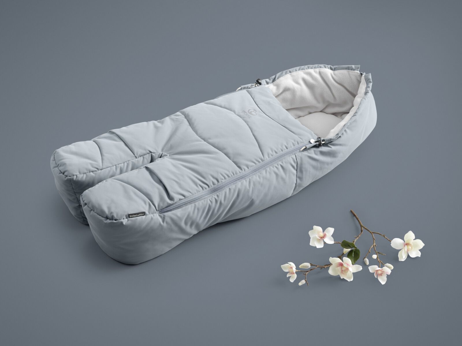 Stokke Footmuff Black Melange 2024 elgincountymidwives